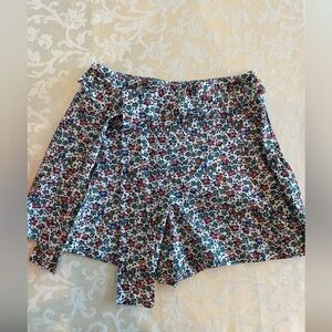 J. Crew Floral Print Pleated Shorts